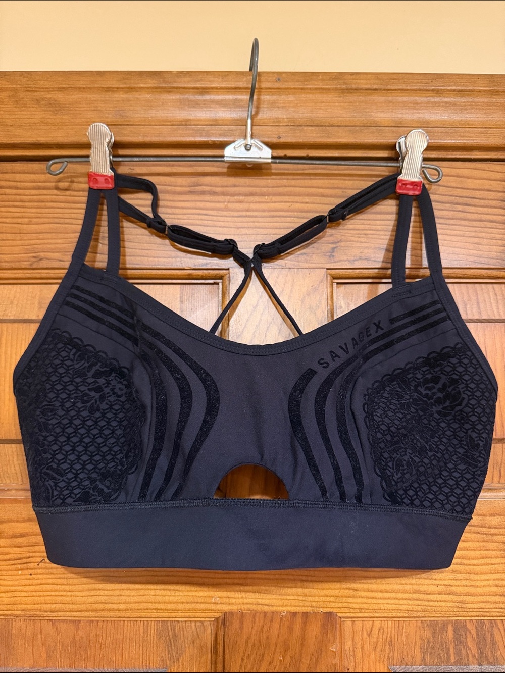 Savage x Fenty Black Workout Bralette
